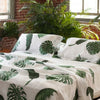 Huddleson Tropical Leaves Linen Top Sheet