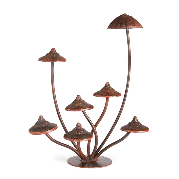 Napa Home & Garden Weathered Metal Mushroom Sculpture