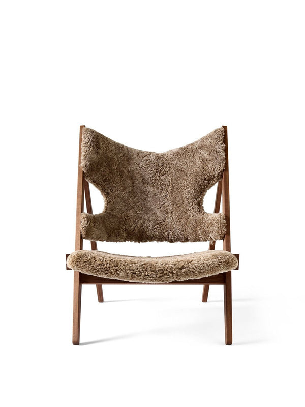 Menu Knitting Chair Walnut Base / Sahara Skeepskin 