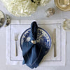 Huddleson Hemstitch Linen Placemats - Set of 2