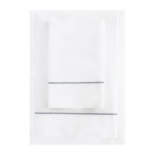 Huddleson Hemstitch Cotton Percale Sheet Set