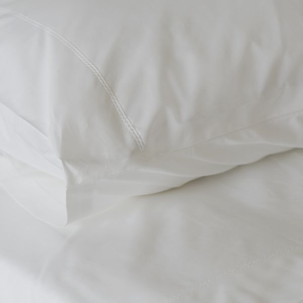 Huddleson Hemstitch Cotton Percale Pillowcase - Set of 2