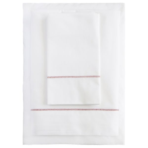 Huddleson Hemstitch Cotton Percale Pillowcase - Set of 2