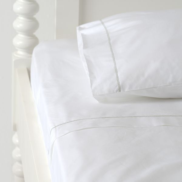 Huddleson Hemstitch Cotton Percale Sheet Set