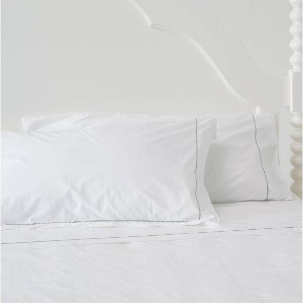 Huddleson Hemstitch Cotton Percale Sheet Set