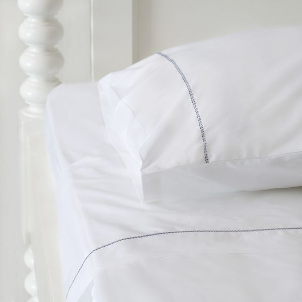 Huddleson Hemstitch Cotton Percale Sheet Set