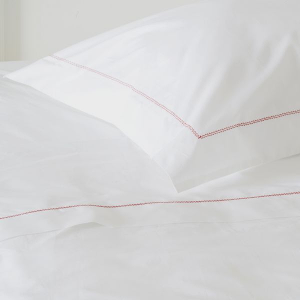 Huddleson Hemstitch Cotton Percale Pillowcase - Set of 2
