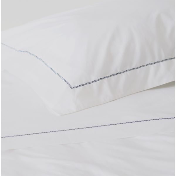 Huddleson Hemstitch Cotton Percale Pillowcase - Set of 2