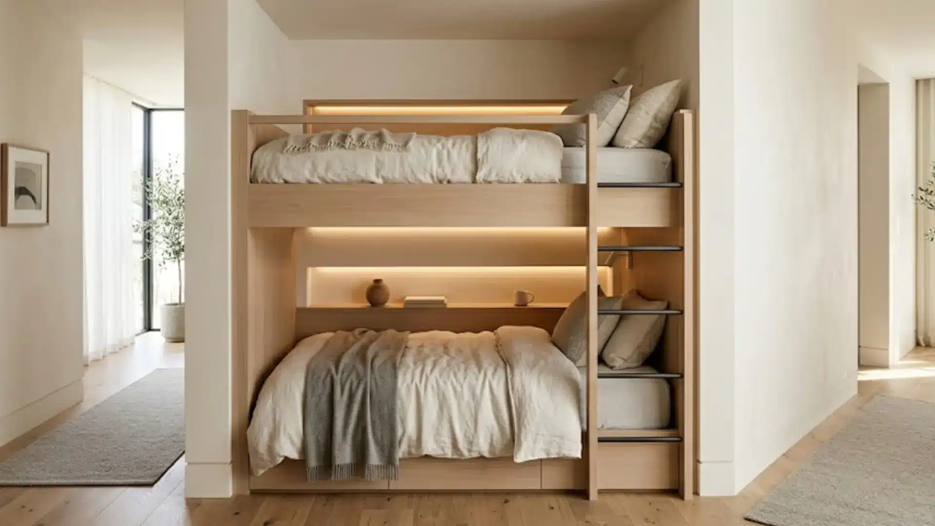 hallway niche bunk beds