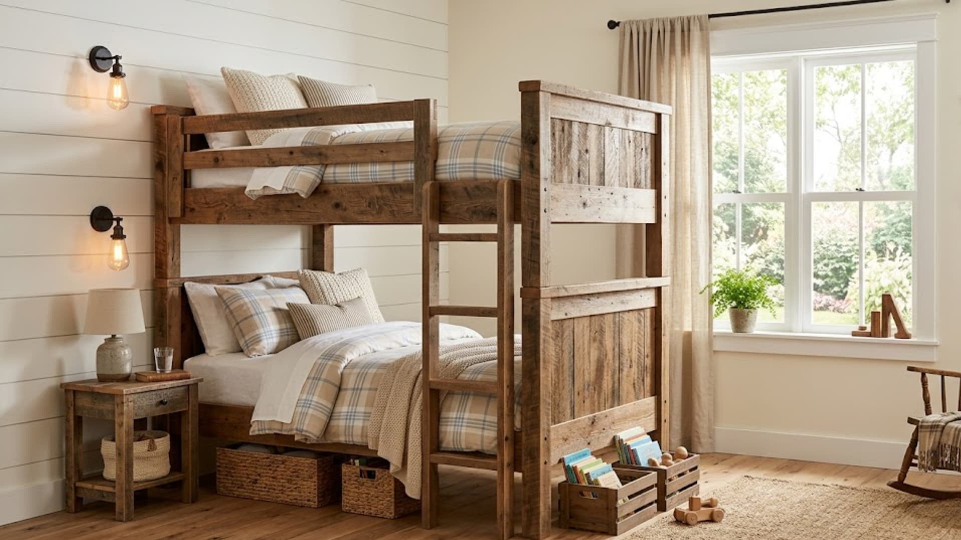 rustic farmhouse bunk beds