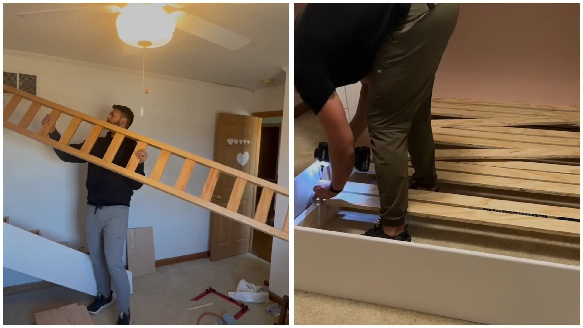 step six install guardrails slats and final finishes