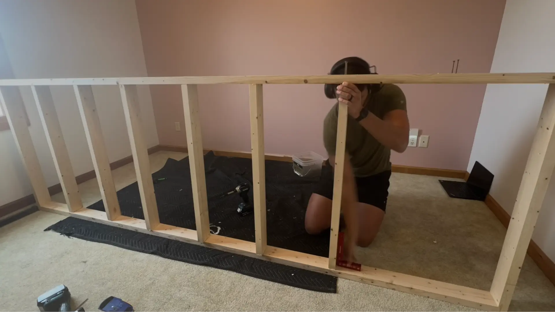 step two build and secure the main frame
