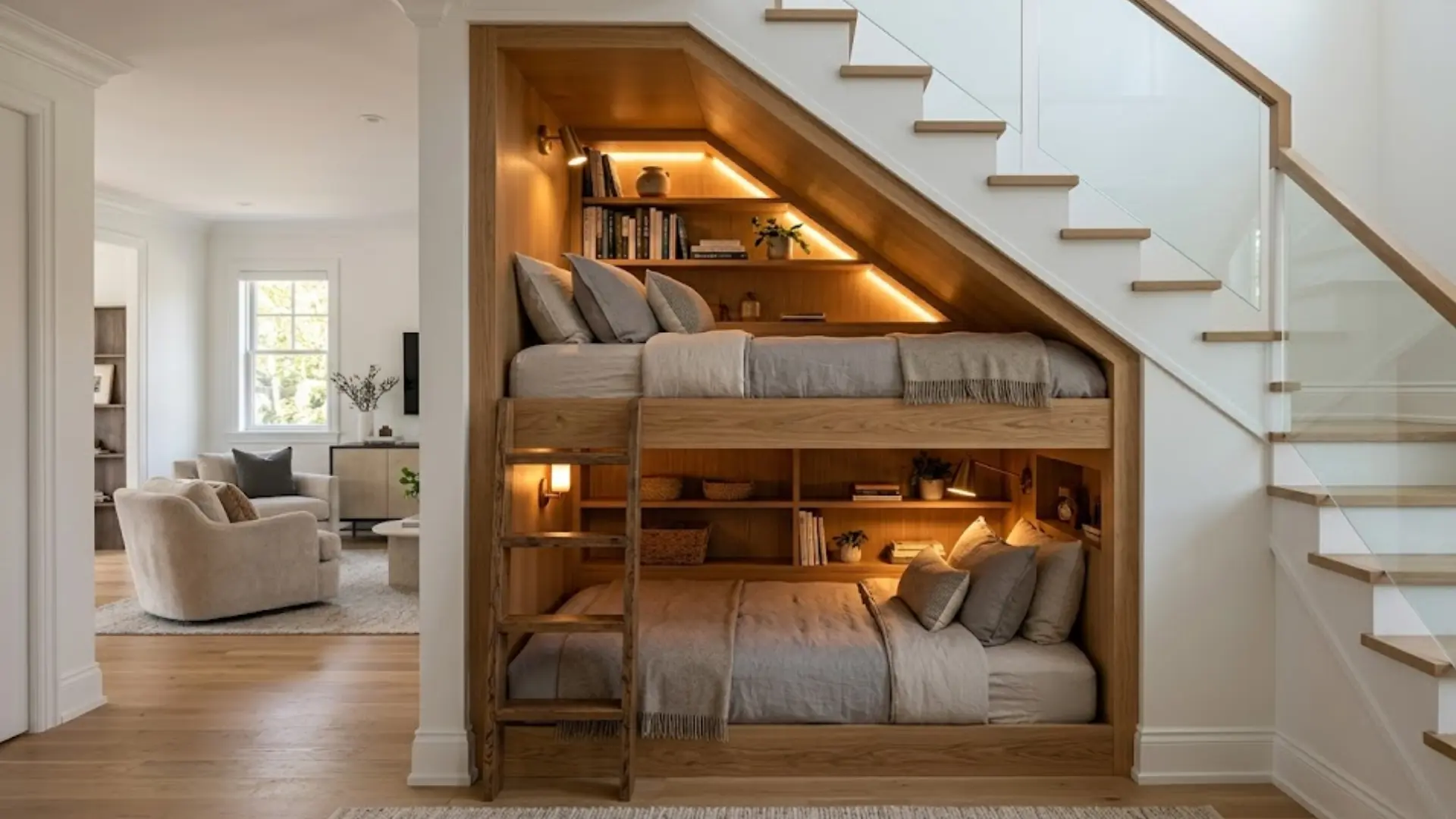 under stair bunk beds