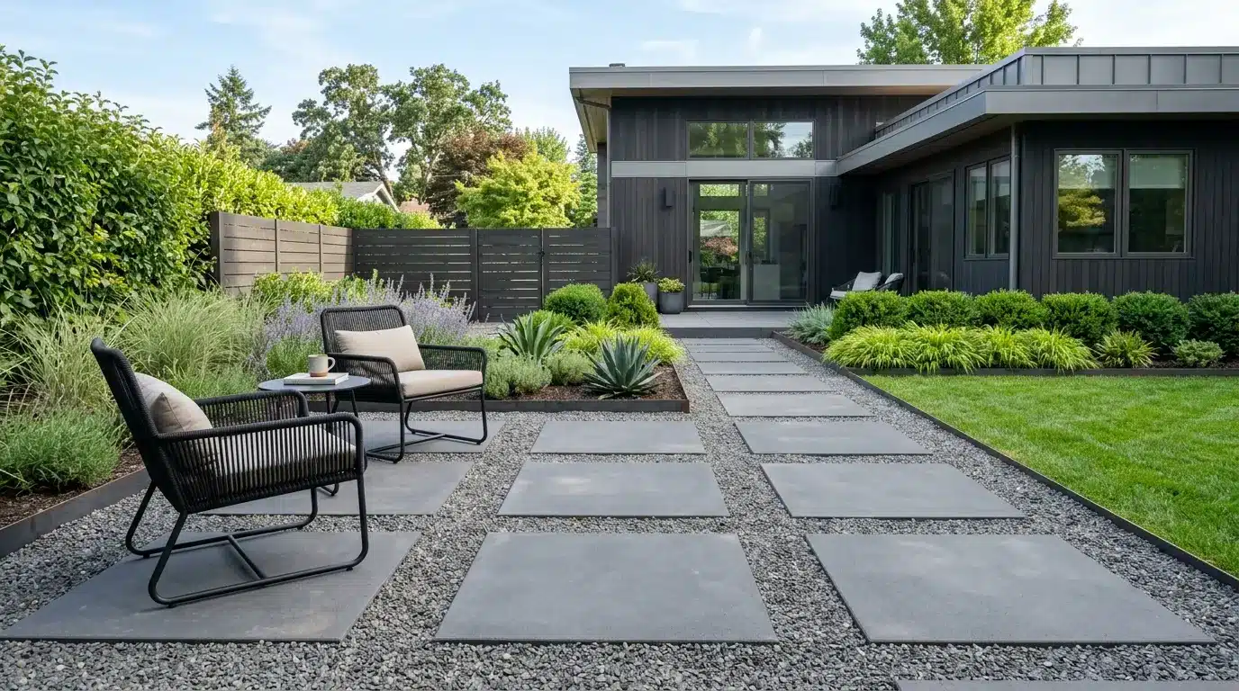 modern-gravel-and-pavers-combo
